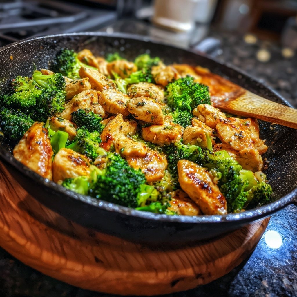 Healthy Chicken Sauté with Broccoli