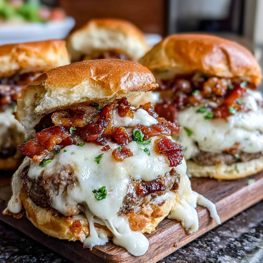 Gourmet Cheese-Stuffed Hamburgers