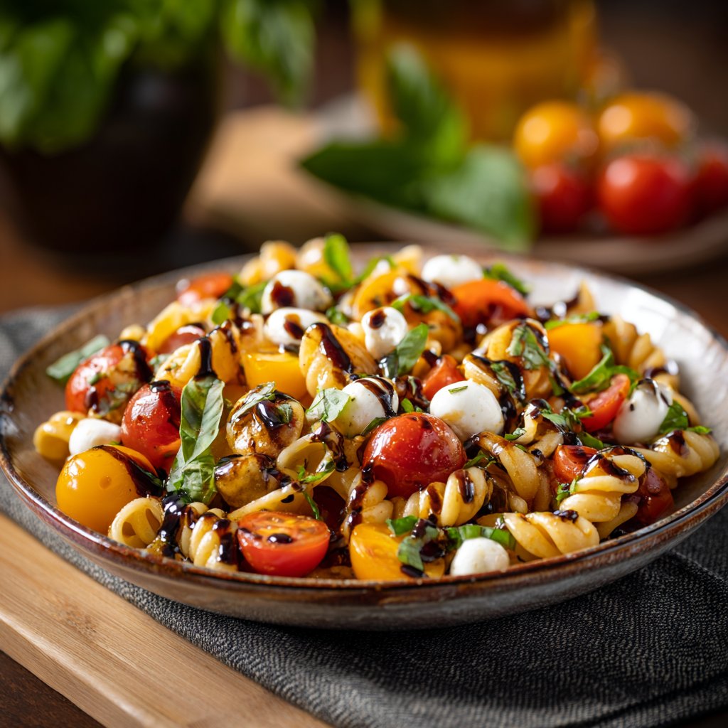 Quick Balsamic Pasta Salad