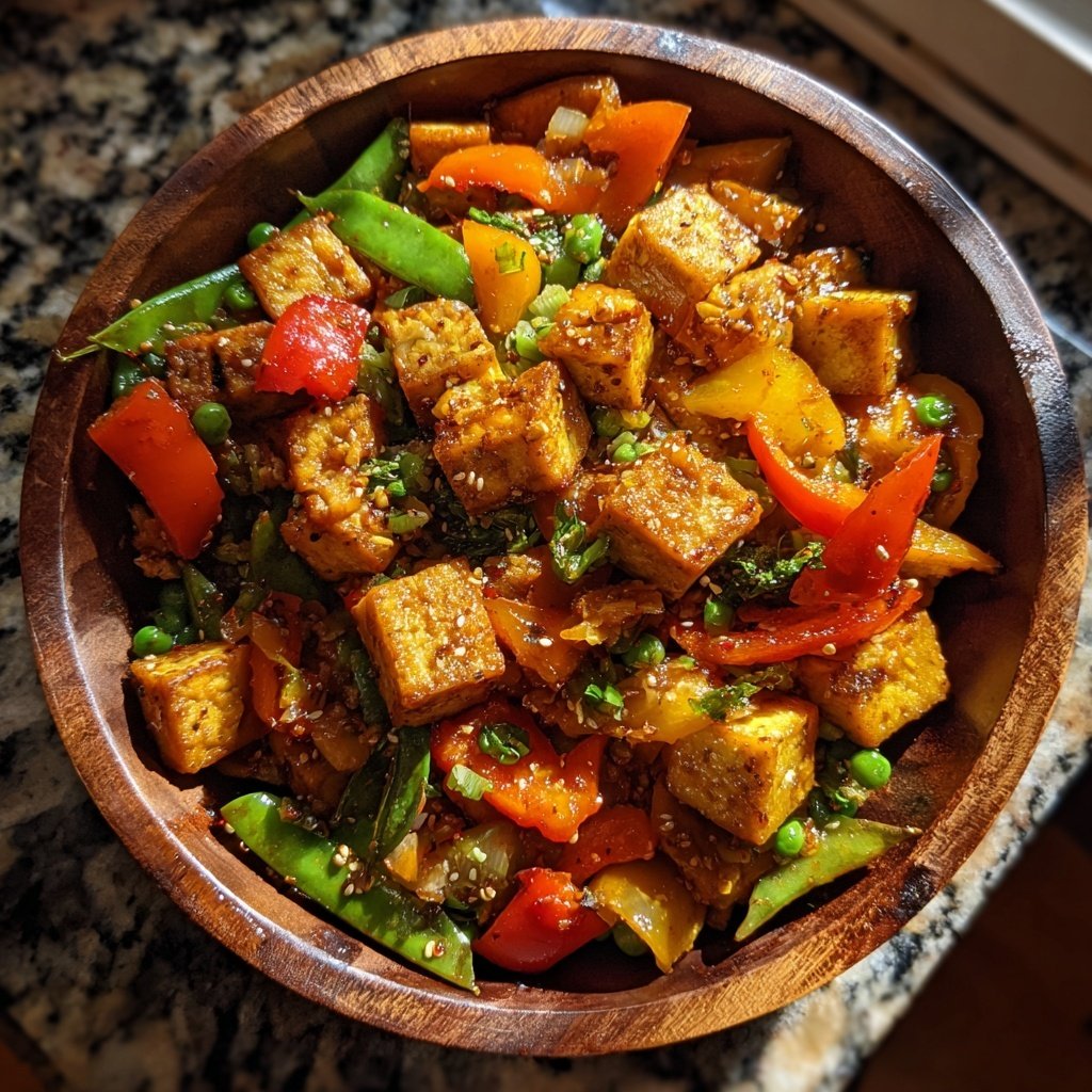 Crispy Tofu Vegetable Stir Fry