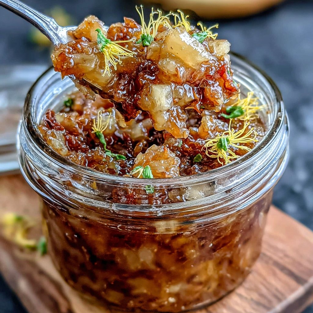 Dandelion and Apple Chutney