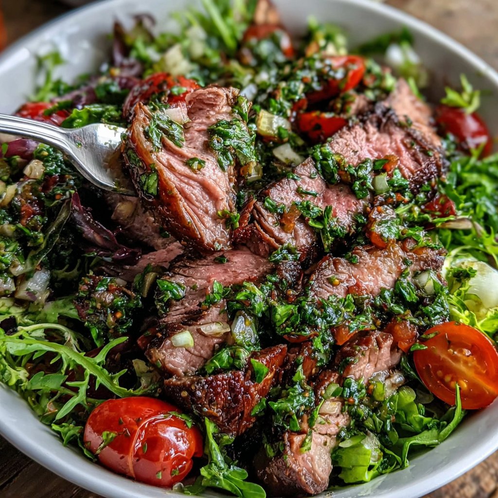 Chimichurri Steak Salad Bowl