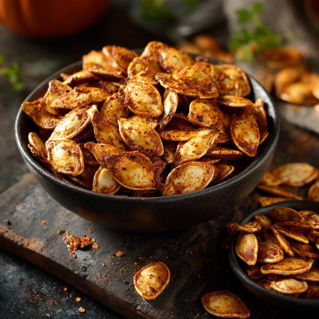 Crunchy Spiced Pumpkin Seeds